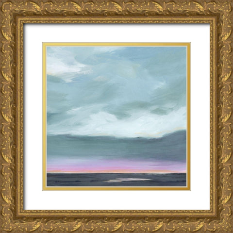 Amethyst Marsh II Gold Ornate Wood Framed Art Print with Double Matting by Popp, Grace