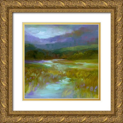 California Gold Ornate Wood Framed Art Print with Double Matting by Finch, Sheila