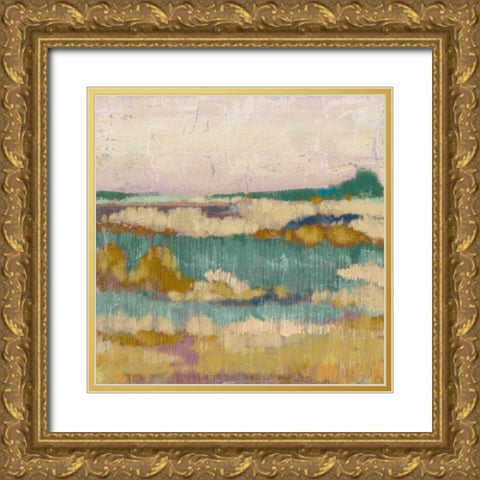 Marsh Impressions I Gold Ornate Wood Framed Art Print with Double Matting by Zarris, Chariklia