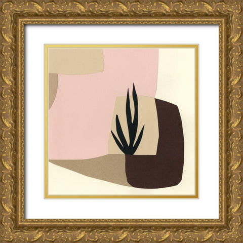 Tinted Dimensions I Gold Ornate Wood Framed Art Print with Double Matting by Stramel, Renee W.