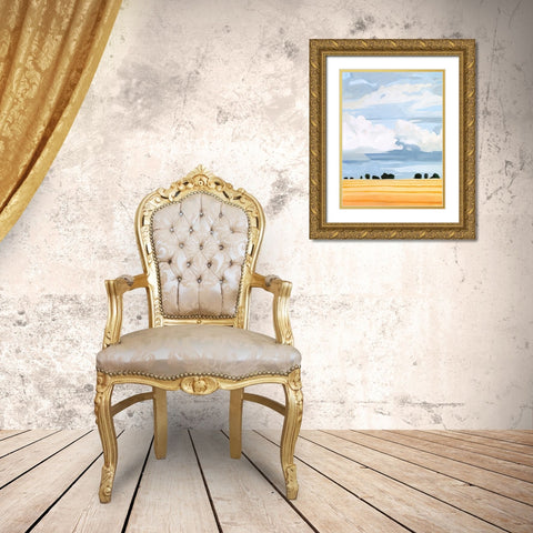 Pale Cloudscape II Gold Ornate Wood Framed Art Print with Double Matting by Scarvey, Emma