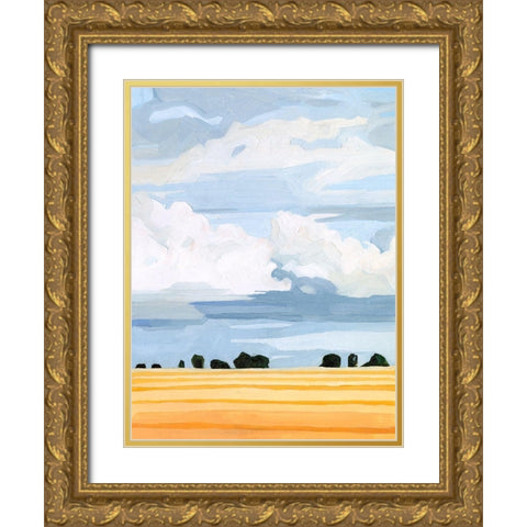 Pale Cloudscape II Gold Ornate Wood Framed Art Print with Double Matting by Scarvey, Emma