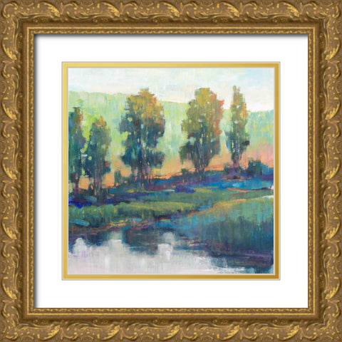 Morning Lightscape II Gold Ornate Wood Framed Art Print with Double Matting by OToole, Tim
