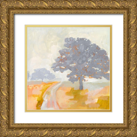 Sylvan Path II Gold Ornate Wood Framed Art Print with Double Matting by Borges, Victoria