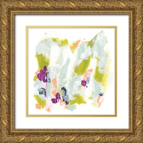 Palette Elegy I Gold Ornate Wood Framed Art Print with Double Matting by Vess, June Erica