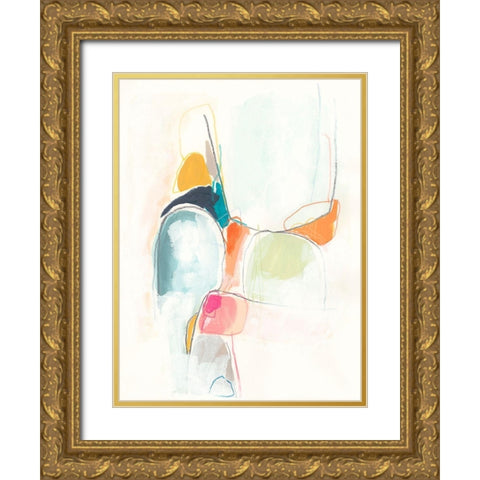 Factotum II Gold Ornate Wood Framed Art Print with Double Matting by Vess, June Erica