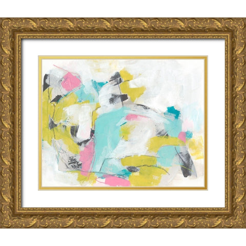 New Slang I Gold Ornate Wood Framed Art Print with Double Matting by Vess, June Erica