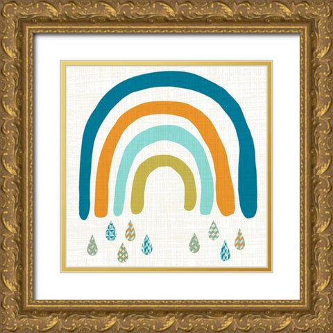 Rainbow Day III Gold Ornate Wood Framed Art Print with Double Matting by Zarris, Chariklia