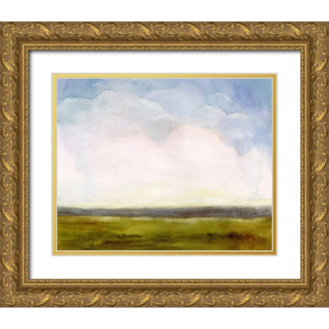 Cumulus Horizon II Gold Ornate Wood Framed Art Print with Double Matting by Borges, Victoria