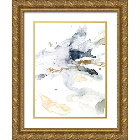 Organic Interlace II Gold Ornate Wood Framed Art Print with Double Matting by Borges, Victoria