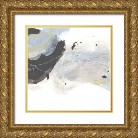 Wave Inflection II Gold Ornate Wood Framed Art Print with Double Matting by Vess, June Erica
