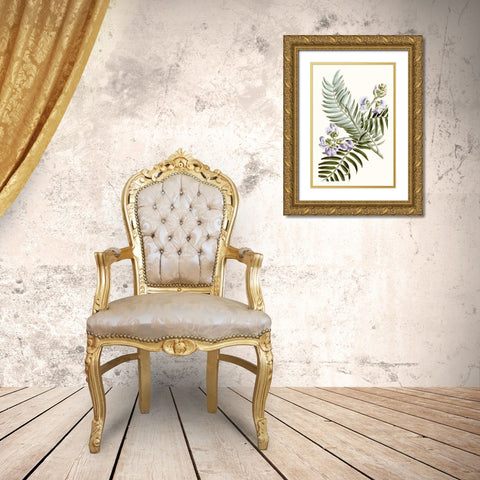 Graceful Botanical IV Gold Ornate Wood Framed Art Print with Double Matting by Vision Studio