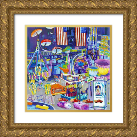 Funlands I Gold Ornate Wood Framed Art Print with Double Matting by Grim, Tara Funk