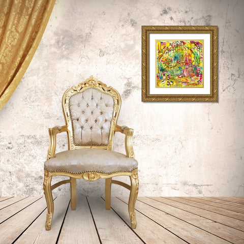 Funlands II Gold Ornate Wood Framed Art Print with Double Matting by Grim, Tara Funk