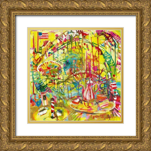 Funlands II Gold Ornate Wood Framed Art Print with Double Matting by Grim, Tara Funk