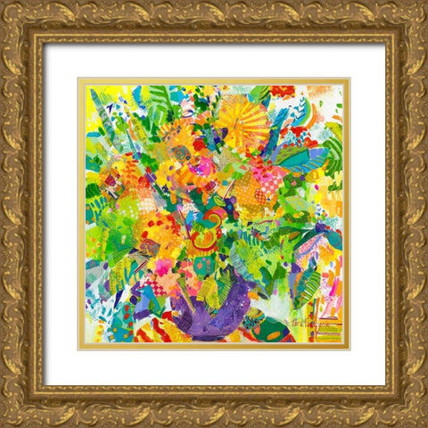 Tutti Frutti I Gold Ornate Wood Framed Art Print with Double Matting by Grim, Tara Funk