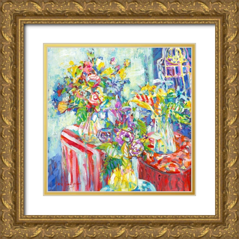 Tutti Frutti II Gold Ornate Wood Framed Art Print with Double Matting by Grim, Tara Funk