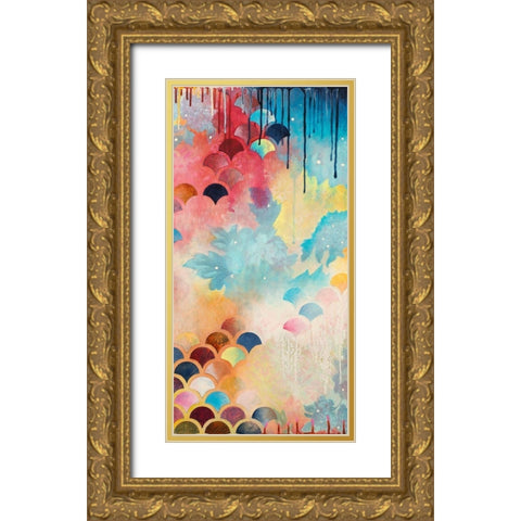 Etiquette II Gold Ornate Wood Framed Art Print with Double Matting by Robinson, Heather