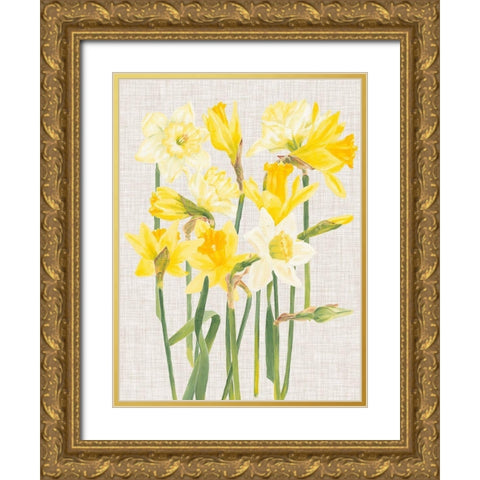 April in Paris I Gold Ornate Wood Framed Art Print with Double Matting by Miller, Dianne
