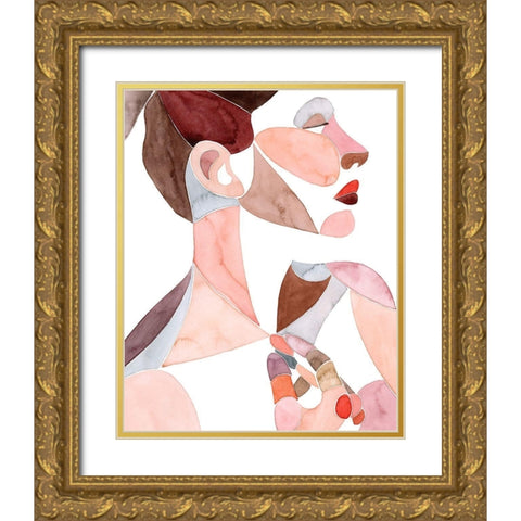 Golden Age II Gold Ornate Wood Framed Art Print with Double Matting by Popp, Grace