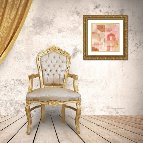 Build Up II Gold Ornate Wood Framed Art Print with Double Matting by Popp, Grace