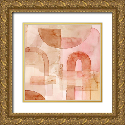 Build Up II Gold Ornate Wood Framed Art Print with Double Matting by Popp, Grace