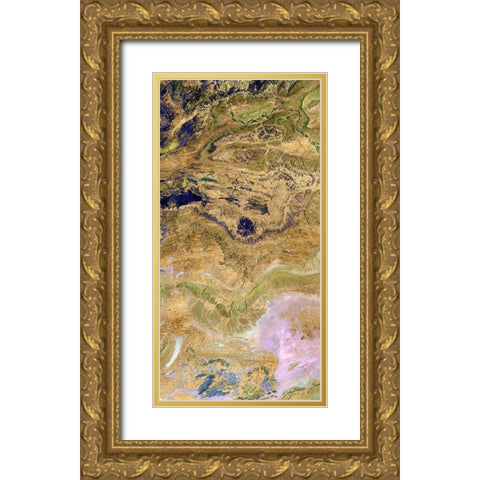 Atlas Mountains II Gold Ornate Wood Framed Art Print with Double Matting by Ludwig, Alicia
