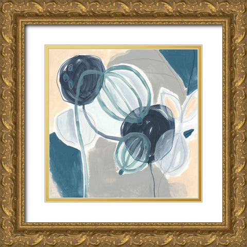 Tropical Song II Gold Ornate Wood Framed Art Print with Double Matting by Vess, June Erica
