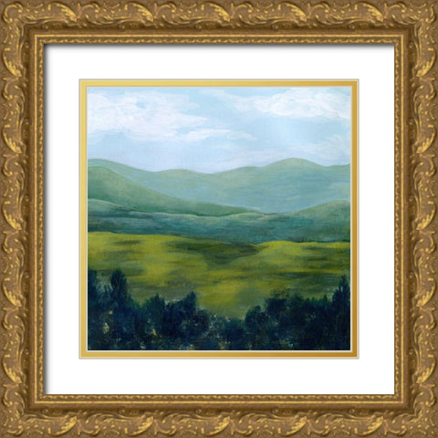 Open Valley I Gold Ornate Wood Framed Art Print with Double Matting by Popp, Grace