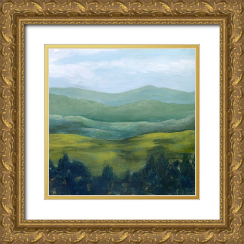 Open Valley II Gold Ornate Wood Framed Art Print with Double Matting by Popp, Grace