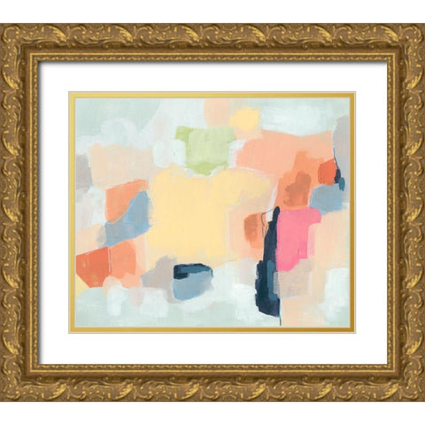 Cartographers Dream I Gold Ornate Wood Framed Art Print with Double Matting by Vess, June Erica