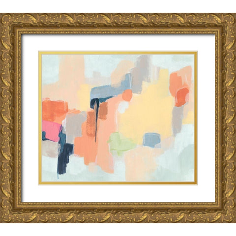 Cartographers Dream II Gold Ornate Wood Framed Art Print with Double Matting by Vess, June Erica