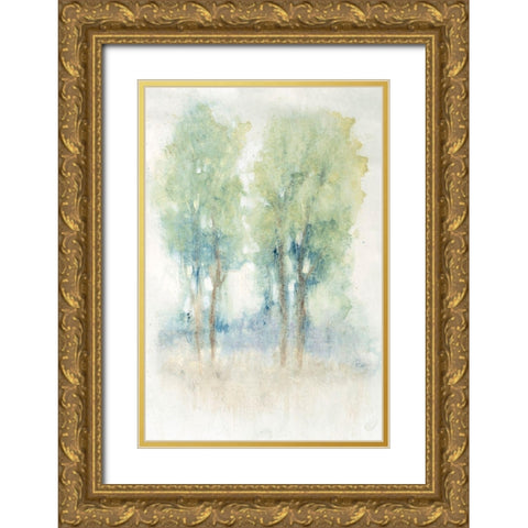 Spontaneous Landscape I Gold Ornate Wood Framed Art Print with Double Matting by OToole, Tim