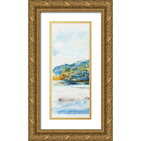 Island Mist I Gold Ornate Wood Framed Art Print with Double Matting by OToole, Tim