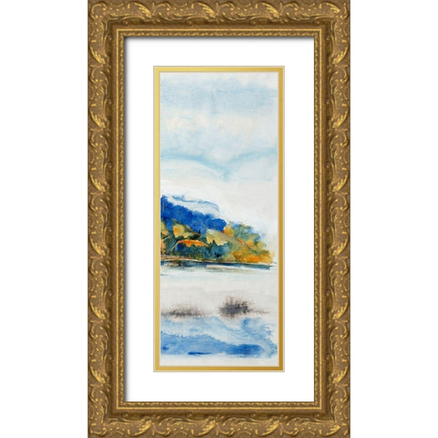 Island Mist III Gold Ornate Wood Framed Art Print with Double Matting by OToole, Tim