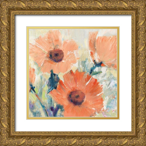 Flowers in Bloom I Gold Ornate Wood Framed Art Print with Double Matting by OToole, Tim