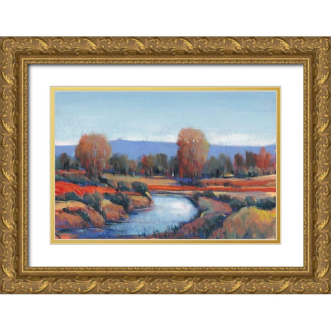 Hidden Creek II Gold Ornate Wood Framed Art Print with Double Matting by OToole, Tim