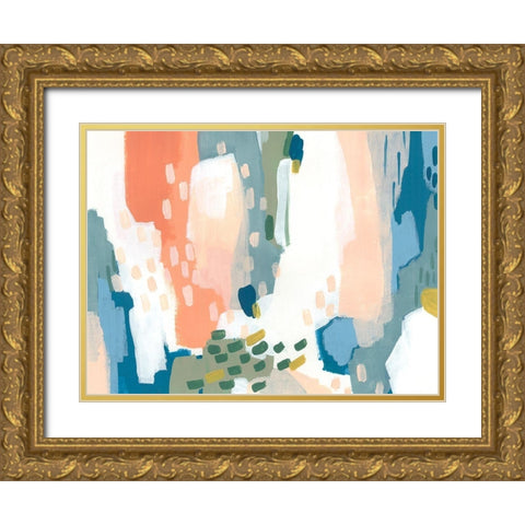 Puzzle Shift II Gold Ornate Wood Framed Art Print with Double Matting by Vess, June Erica