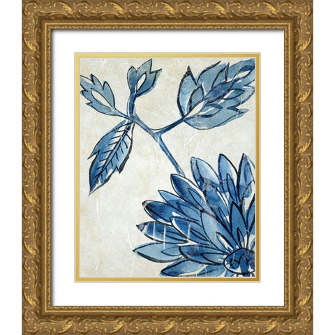 Porcelain Sample II Gold Ornate Wood Framed Art Print with Double Matting by Zarris, Chariklia