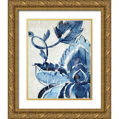 Porcelain Sample IV Gold Ornate Wood Framed Art Print with Double Matting by Zarris, Chariklia