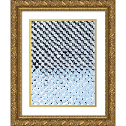 Perforation II Gold Ornate Wood Framed Art Print with Double Matting by Lam, Vanna