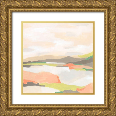 Valley Song I Gold Ornate Wood Framed Art Print with Double Matting by Vess, June Erica