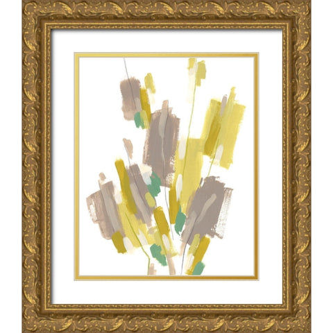 Fractal Cascade I Gold Ornate Wood Framed Art Print with Double Matting by Vess, June Erica