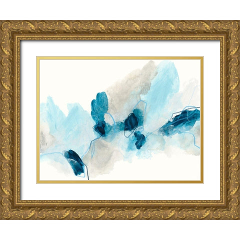 Geode Coast II Gold Ornate Wood Framed Art Print with Double Matting by Vess, June Erica