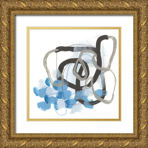 Pendulum Overlap II Gold Ornate Wood Framed Art Print with Double Matting by Vess, June Erica