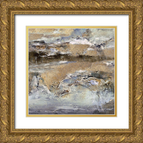 Gilt Sandstone I Gold Ornate Wood Framed Art Print with Double Matting by Finch, Scherrer