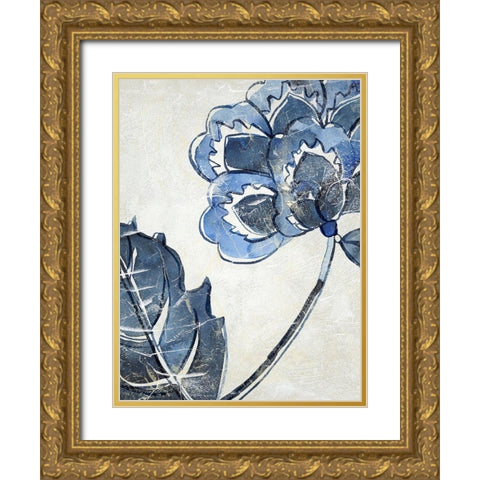 Vintage Porcelain III Gold Ornate Wood Framed Art Print with Double Matting by Zarris, Chariklia