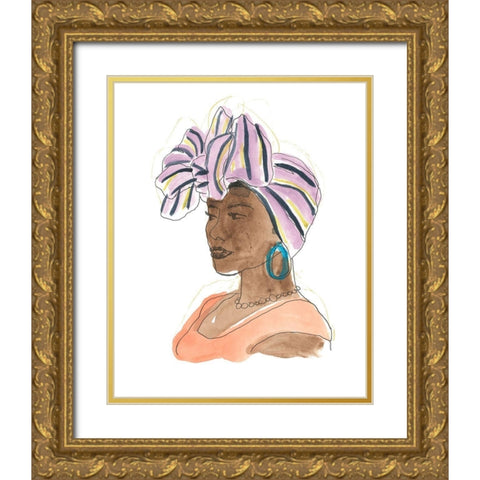 Strong and Beautiful II Gold Ornate Wood Framed Art Print with Double Matting by Vess, June Erica
