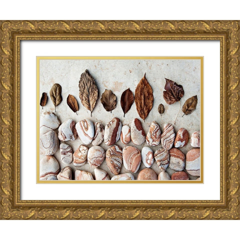 Gifts of the Earth II Gold Ornate Wood Framed Art Print with Double Matting by Ray, Elena