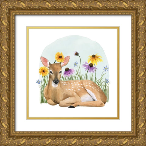 Wild Woodland II Gold Ornate Wood Framed Art Print with Double Matting by Popp, Grace